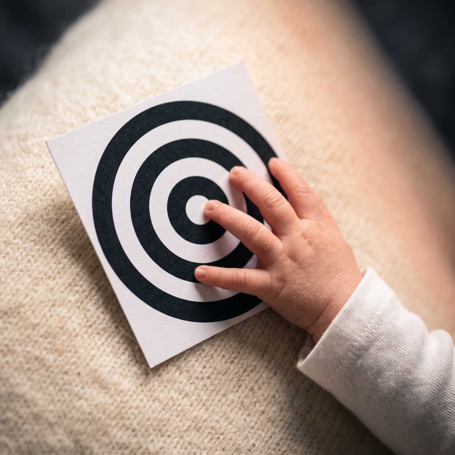 Baby bonding guide interior page — infant hearing development
