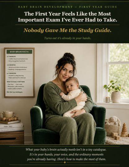 Baby First Year Guide: Month-by-Month Milestones — PDF cover