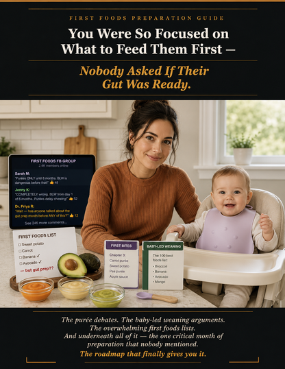 Baby Gut Health Guide: First Foods & the Microbiome — PDF cover