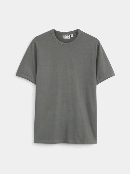 The Short Sleeve Ribbed T-Shirt in Slate