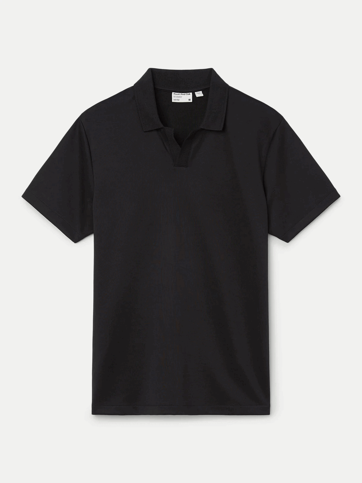 The Johnny Collar Polo in Black