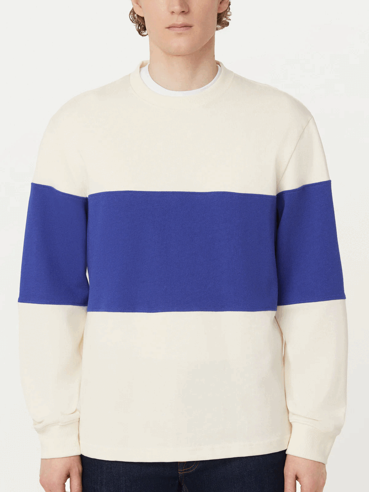 The Rugby Long Sleeve T-Shirt in Carpenter Blue