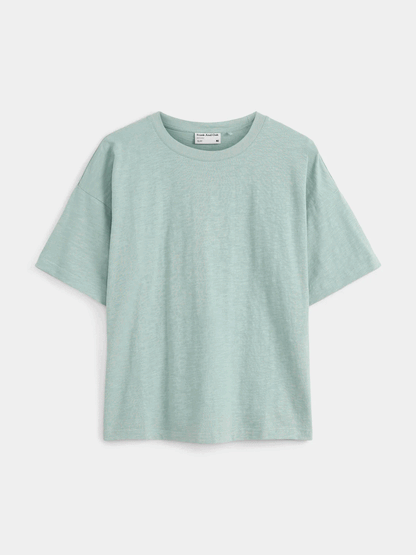 The Drop Shoulder Loose T-Shirt in Muted Teal