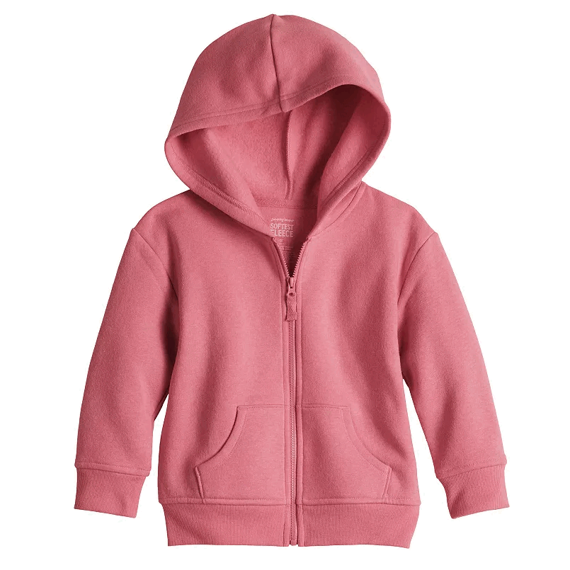 Toddler Girl Jumping Beans Fleece Zip-Up Hoodie