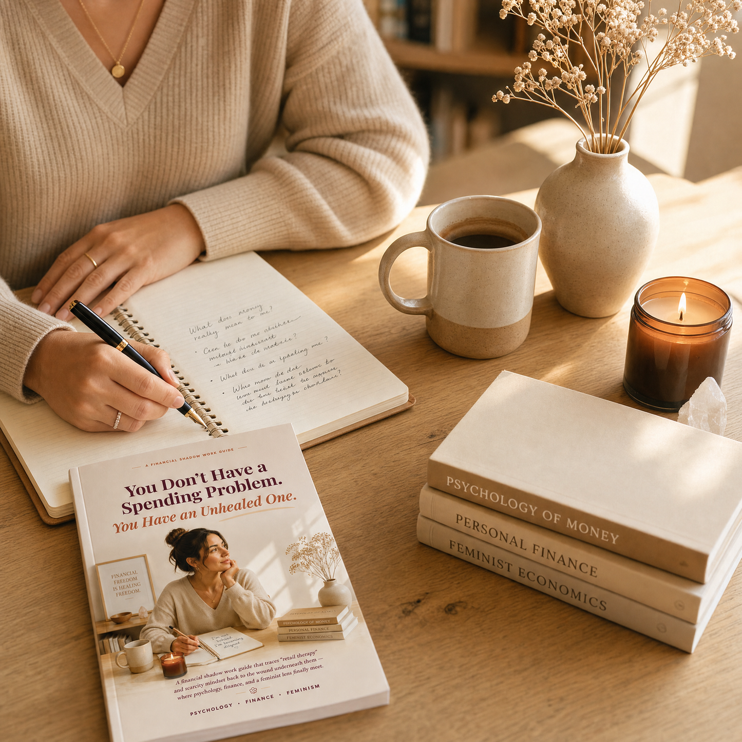 Emotional spending guide interior page — building a system that holds