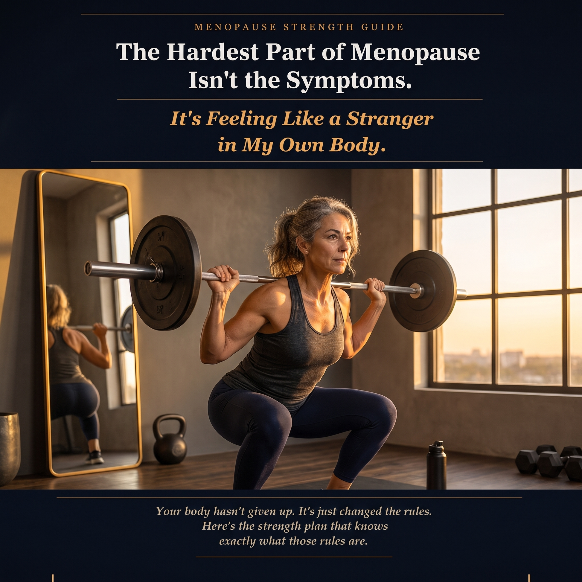 Menopause strength training guide interior page — bone density and loading