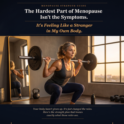 Menopause strength training guide interior page — bone density and loading