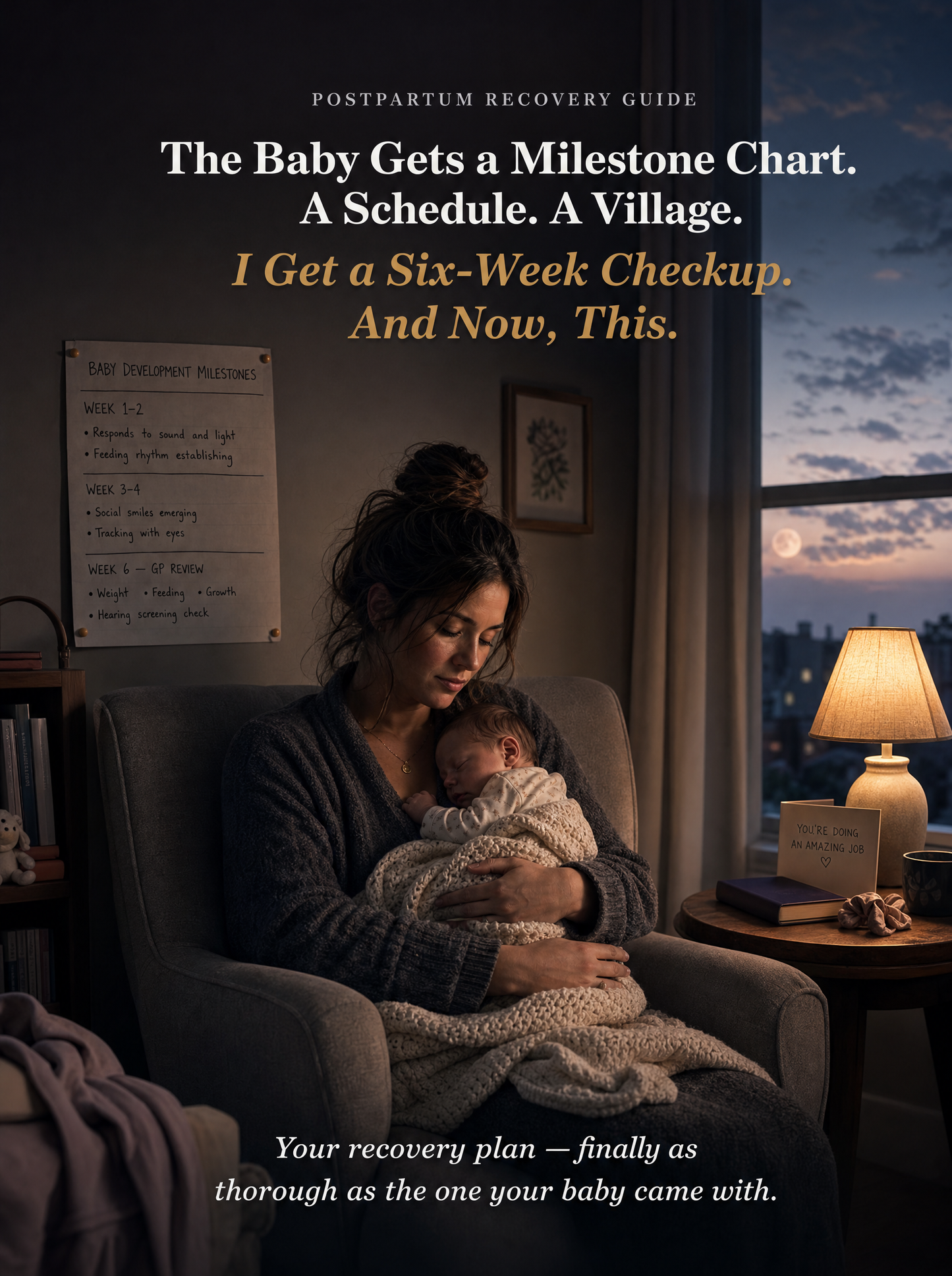 Maternal health guide interior page — mood screening beyond six weeks