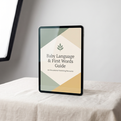 Toddler speech delay guide interior page — daily language building