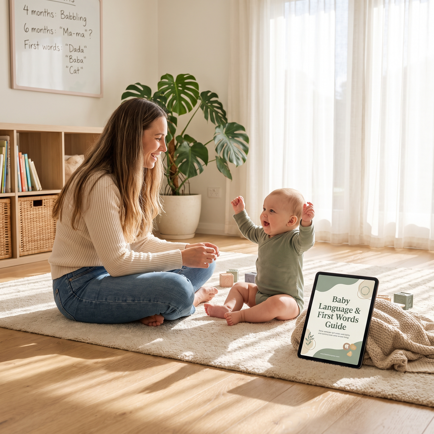 Toddler speech delay guide interior page — speech milestones 12 to 24 months