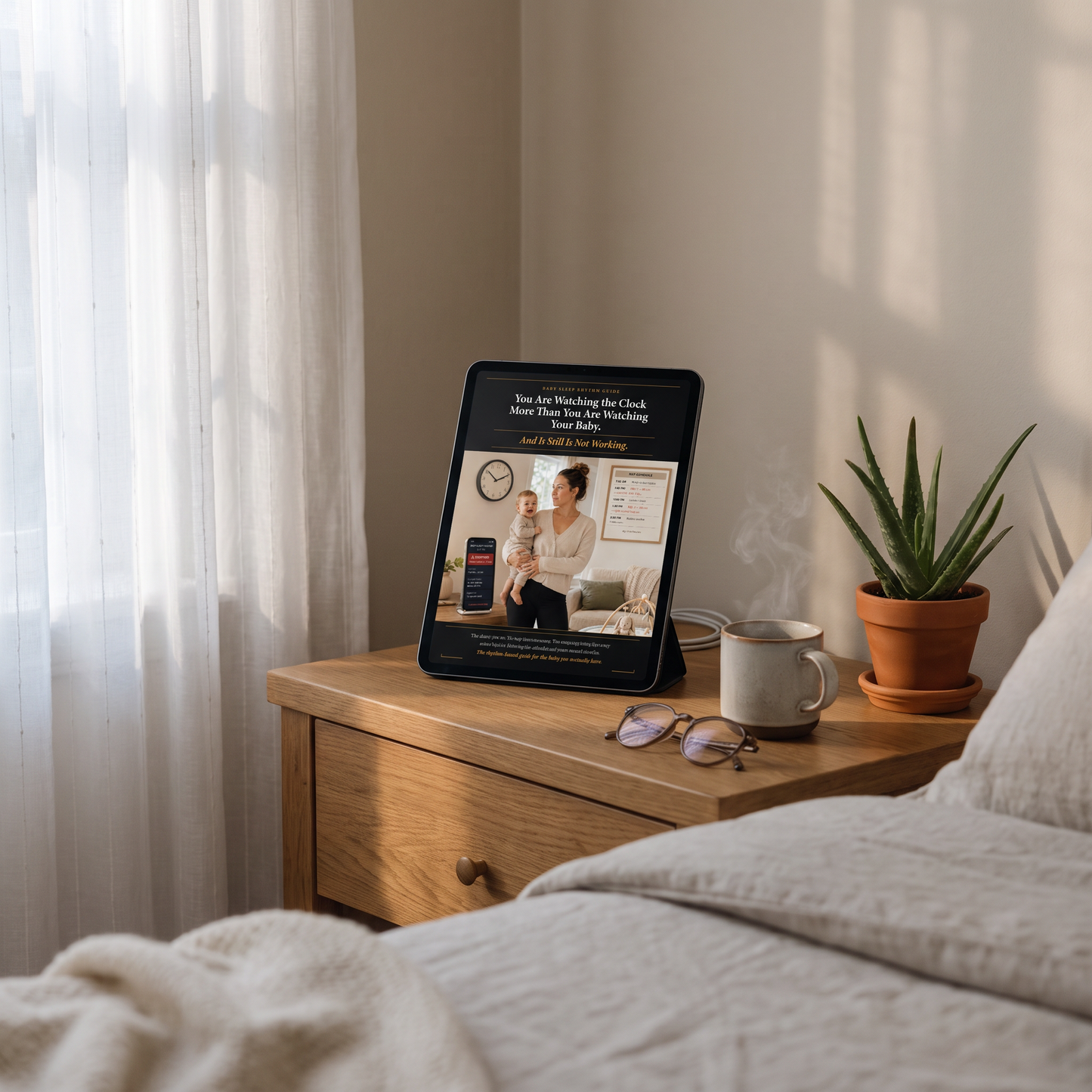 Baby sleep guide interior page — sleepy cues to watch for
