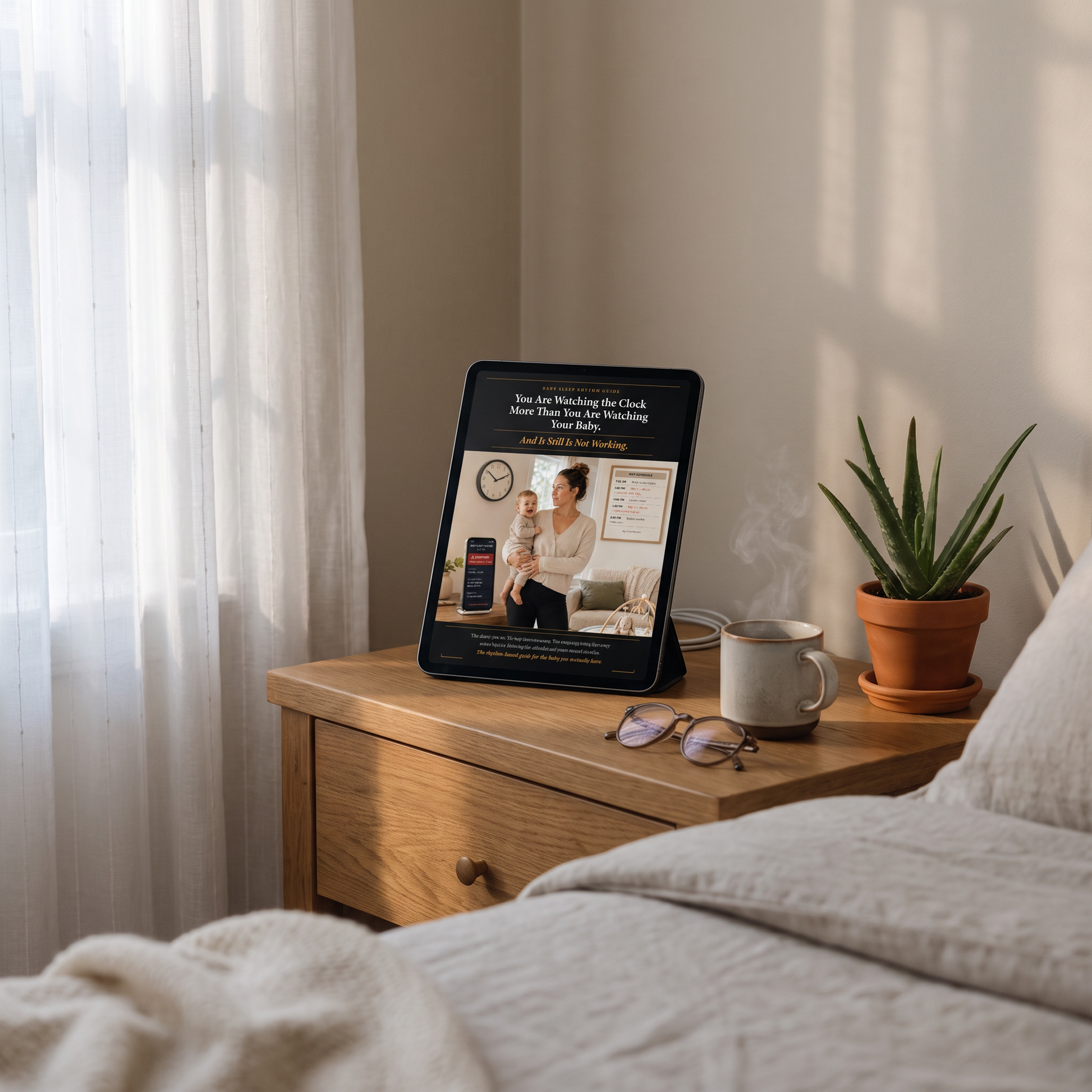 Baby sleep guide interior page — sleepy cues to watch for