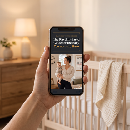 Baby sleep guide interior page — rescuing a broken nap day