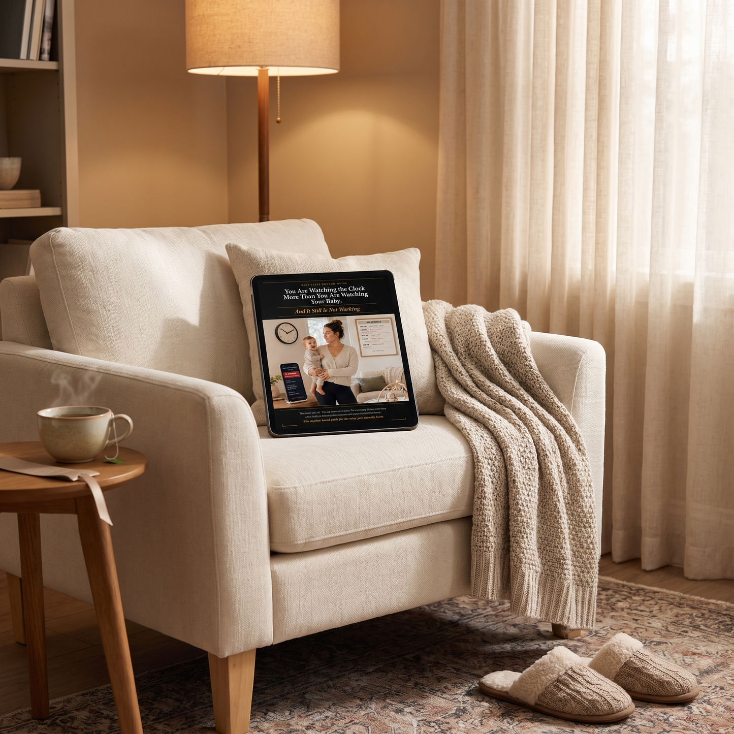 Baby sleep guide interior page — wake windows by age chart