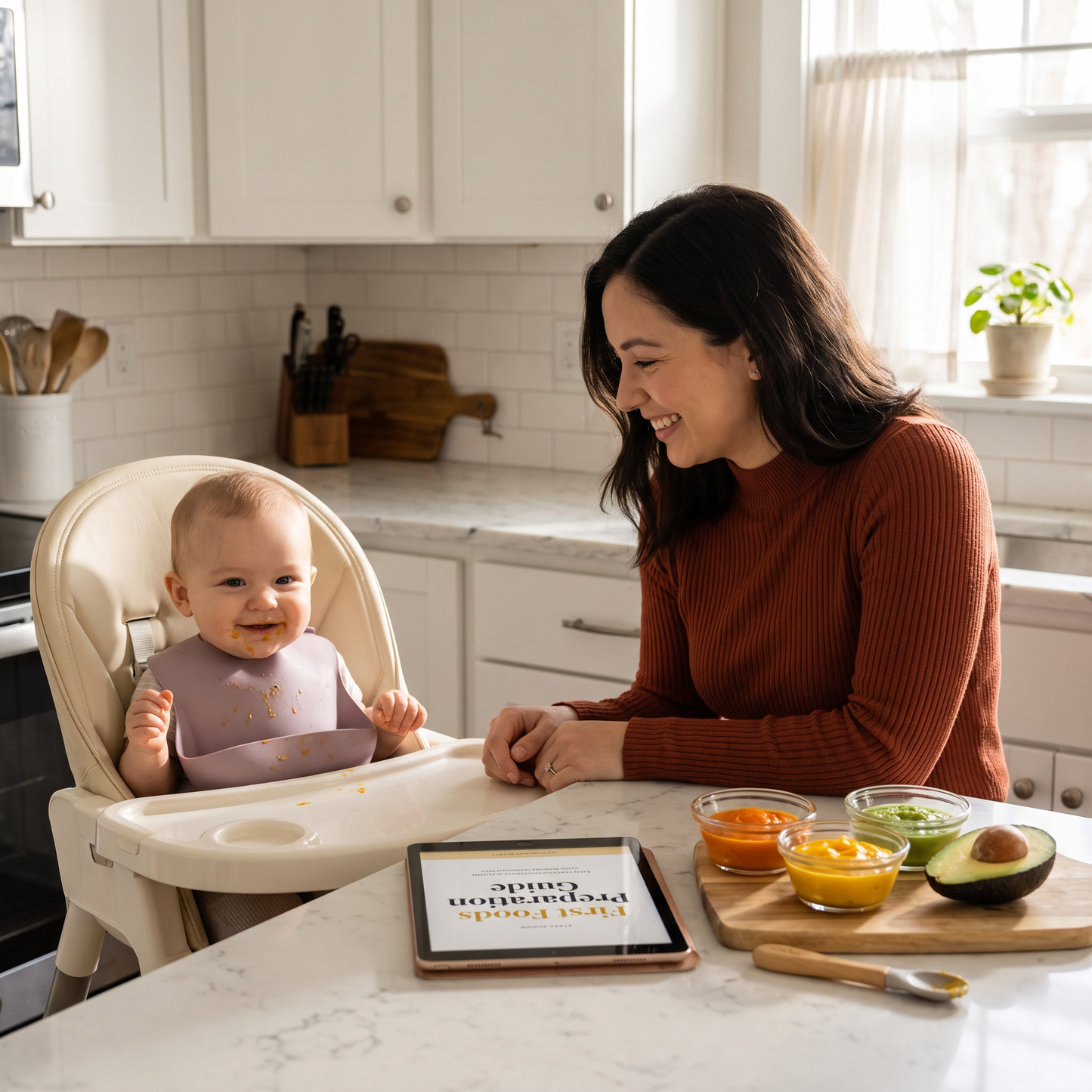 Baby gut health guide interior page — infant microbiome development