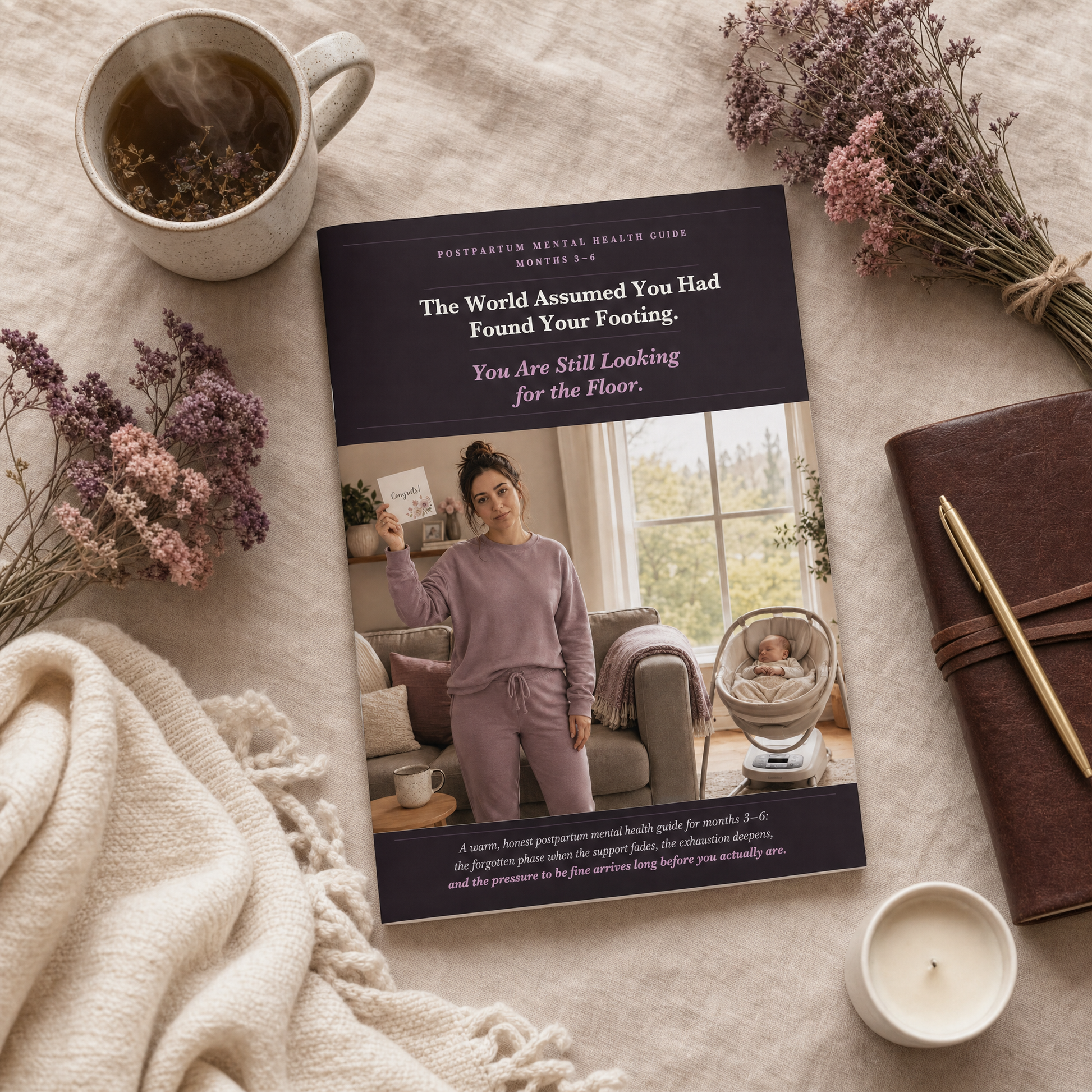 Postpartum recovery guide interior page — postpartum hair loss