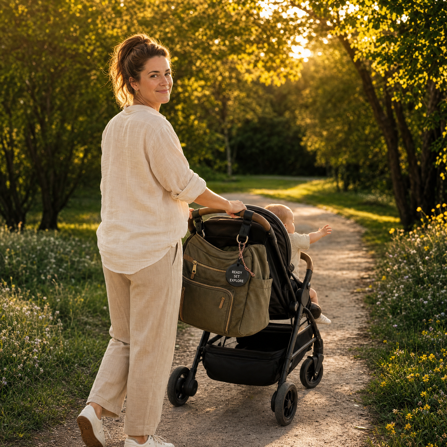 Leaving the house with a baby guide interior page — managing postnatal anxiety
