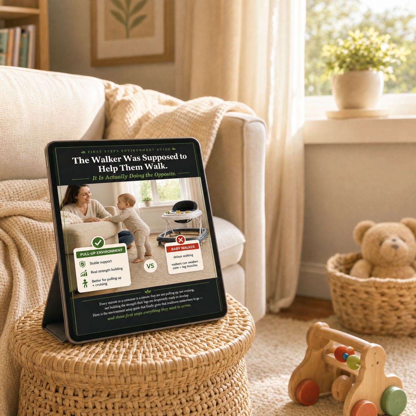 Baby walkers guide interior page — what the research shows
