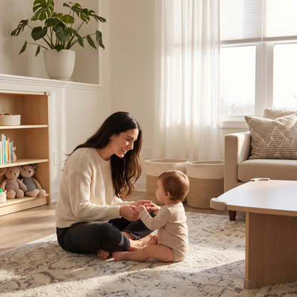Babyproofing guide interior page — room by room safety checklist