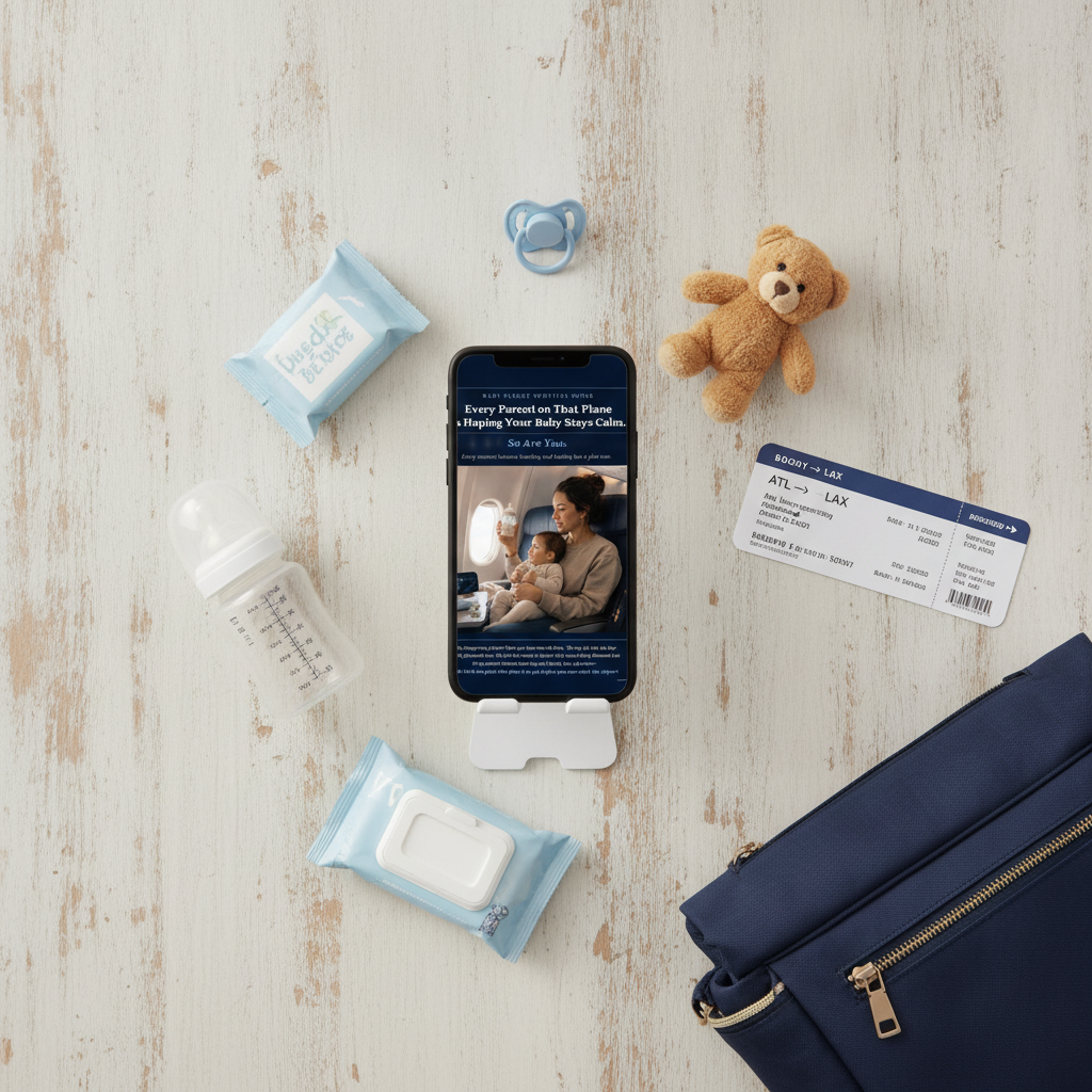 Flying with a baby guide interior page — seat choice and bassinet rows