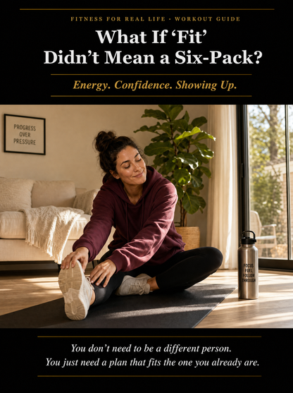 Short workout guide interior page — minimal equipment home training